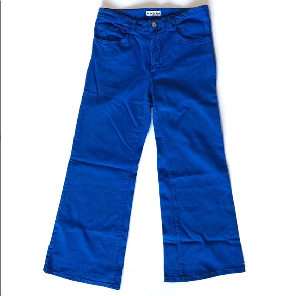 Acne Studios Denim - Acne Jeans Flare A-Line Pants Royal Blue